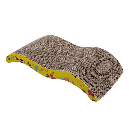 CHICAMPERA Wellstrukturierte Katzen kratzpappe aus Sicherem Wellpapier Langlebiges Katzenkratzbrett für Krallenpflege Muskeltraining und Stressabbau Geeignet für Katzen und Kätzchen von CHICAMPERA