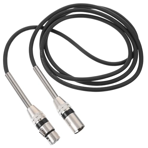 CHICAMPERA Xlr Kabel Pin Mikrofonkabel Male To Female Schwarz PVC Kupfer Symmetrisches Audioverbindungskabel für Studio Live Auftritte Heim Soundsysteme von CHICAMPERA