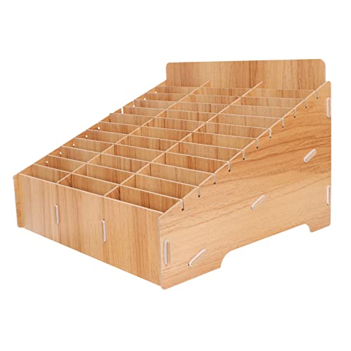 CHICAMPERA handy aufbewahrungsbox einfach Veranstalter für mit Tablett Und bleistift aufbewahrungskorb schreibtisch Aufbewahrungsboxen Multi-Grid-Fall Handy-Organizer im Klassenzimmer hölzern von CHICAMPERA