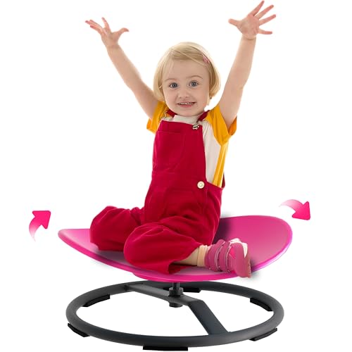 CHICAURA Sensorischer Stuhl für Kinder – für Autismus & ADHS, sensorisches Spielzeug für Körperkoordinationstraining mit sicherer Rotation (Rosa) von CHICAURA