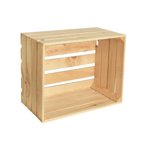 CHICCIE 2 Set Holzkiste Noa Natur 50x40x30 - Obstkiste Weinkisten Holzkisten CHICCIE 2 Set Holzkiste Noa Natur 50x40x30 - Obstkiste Weinkisten Holzkisten von CHICCIE