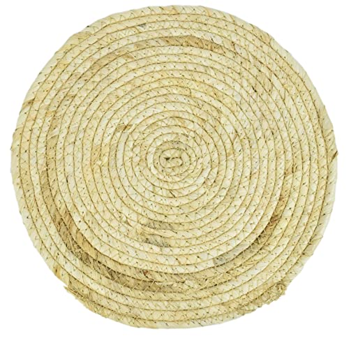CHICCIE 2 Set Tischset Rund aus Seegras 30cm - Platzsets Unterlage Platzdeckchen von CHICCIE