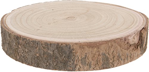 CHICCIE Deko Holz Baumstamm Unterlage - Ø mindestens 23cm - Tablett Untersetzer von CHICCIE
