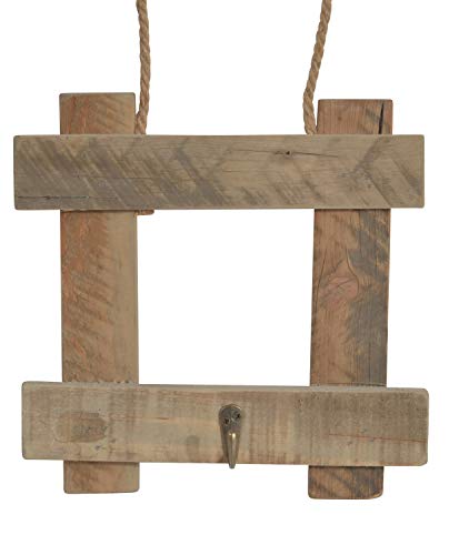 CHICCIE Deko Holz Hänger Natur 25cm Mit 1 Haken Und Juteband - Hängedeko Wanddeko Holzhänger Anänger Dekoast Fensterdeko von CHICCIE