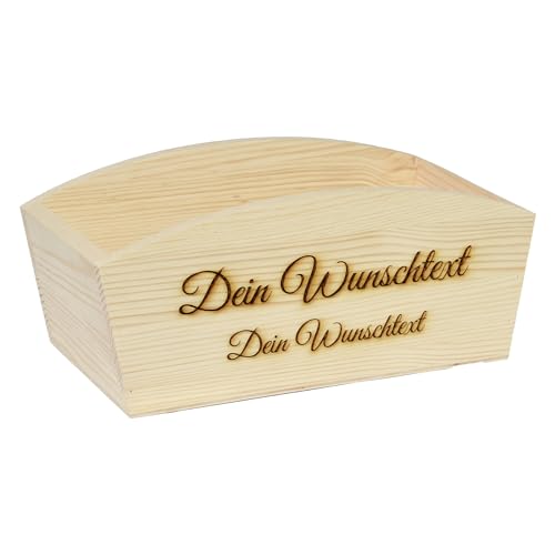 CHICCIE Geschenkkorb Personalisierbar Wunschtext 24x13x8cm Abgerundet Präsentkorb Holz Geschenkidee Holzkiste Hochzeit Geburtstag Ruhestand Personalisierung CHICCIE Geschenkkorb Personalisierbar Wunschtext 24x13x8cm Abgerundet Präsentkorb Holz Geschenkidee Holzkiste Hochzeit Geburtstag Ruhestand Personalisierung von CHICCIE