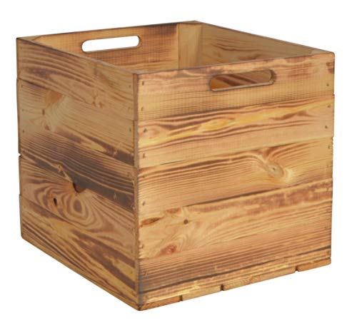 CHICCIE Kallax Holzkiste Karl - Einzelkiste Aufbewahrungsbox 33x38x33cm Aufbewahrungskorb Holzbox Holz Regal von CHICCIE