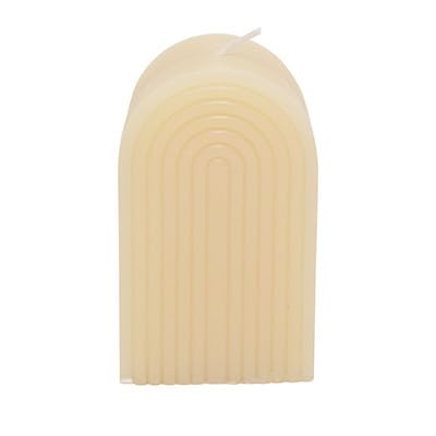 CHICCIE Kerze Regenbogen Form Beige 5,5x5,5x9cm Wachskerze Dekoration Wohnzimmer CHICCIE Kerze Regenbogen Form Beige 5,5x5,5x9cm Wachskerze Dekoration Wohnzimmer von CHICCIE