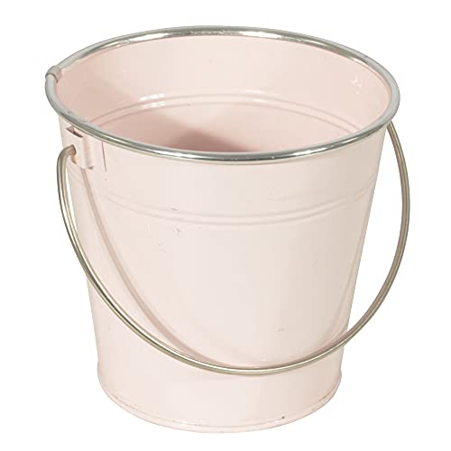 CHICCIE Metall Eimer Pink Henkel 16cm - Pflanztopf Blumentopf von CHICCIE