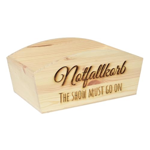 CHICCIE Notfallkorb für Feiern mit Gravur 28x16x12cm Hochzeit Notfallkörbchen Aufbewahrungsbox Holzkiste Hochzeitsdekoration von CHICCIE