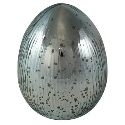 CHICCIE Osterei aus Glas Glänzend Pastel Grün 15x15x15cm - Osterdekoration von CHICCIE