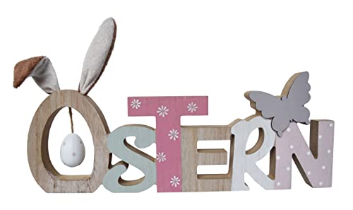 CHICCIE Schriftzug 'Ostern' Hasenohren 35cm - Osterdeko Deko Osterzeit Dekoration von CHICCIE