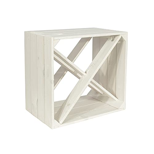 CHICCIE Weinregal Wino aus Holz - Weiß X Regal Holzkiste von CHICCIE