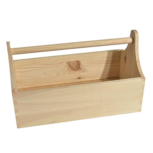 CHICCIE Werkzeugkiste 34x18x21cm - Natur Holzkiste Aufbewahrungsbox Kiste von CHICCIE