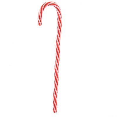 CHICCIE Zuckerstange aus Plastik Rot Weiß 30cm - Weihnachtsdekoration Advent von CHICCIE