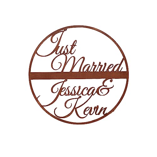 CHICCIE personalisierbarer Schriftzug Just Married 30cm - Hochzeitsgeschenk Deko von CHICCIE