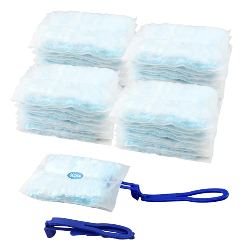 60 Stück Staubmagnet Nachfüllpack - Staubwischer mit 2 Handgriff Duster Staubtücher - Staubwedel für Tücher Staubtücher Reinigungsstaub Staubtuch Nachfüllung - Starterset für Tierhaare Staub Schmutz von CHICHI:OÜ