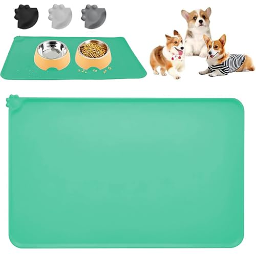 Futtermatten für Haustiere, Silikon Hunde Katzen Napfunterlage, Haustierfutter Matte mit Erhöhten Rändern, wasserdichte und rutschfeste, Leicht zu reinigen Katzennapf Futtermatten für Hunde Katzen Futtermatten für Haustiere, Silikon Hunde Katzen Napfunterlage, Haustierfutter Matte mit Erhöhten Rändern, wasserdichte und rutschfeste, Leicht zu reinigen Katzennapf Futtermatten für Hunde Katzen von CHICHI:OÜ