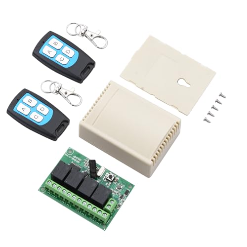 DC 6V 4CH Relais RF Wireless Remote Control Switch Max 98Ft Multiple Working Modes High Level Security 1527 Learning Code von CHICHIYANG