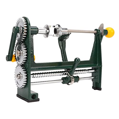 Apfelschäler, Edelstahl Apfelschäler Slicer Corer Quick Peeling Multifunktions-Birnenschäler mit Klemmfuß für Obst, Grün von CHICIRIS