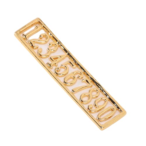 CHICIRIS 10pcs Dollhouse -Nummern, Miniaturadressenschilder für Dekor, Alloy House Numbers Mini Zur Personalisierung der Puppenhaus -Szene CHICIRIS 10pcs Dollhouse -Nummern, Miniaturadressenschilder für Dekor, Alloy House Numbers Mini Zur Personalisierung der Puppenhaus -Szene von CHICIRIS