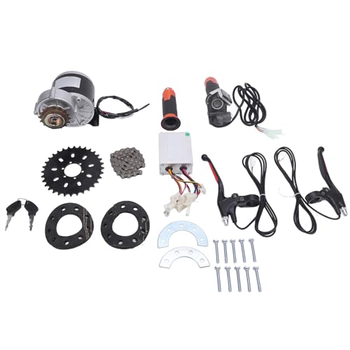 CHICIRIS 12 V 350W Getriebe Reduktion Motor 12 V 350W Gebürstetem Motor 12V Elektromotor Kit mit Controller -Kettenfahrzeuge Drosselklappenbremse für DIY -Roller Fahrräder Go Karts von CHICIRIS