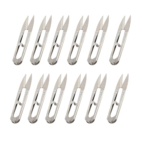 CHICIRIS 12pcs Nähschere Snippers Kleine Fadengarnschere für Spielzeugindustrie - Edelstahl -Mini Größe Hohe Härte CHICIRIS 12pcs Nähschere Snippers Kleine Fadengarnschere für Spielzeugindustrie - Edelstahl -Mini Größe Hohe Härte von CHICIRIS