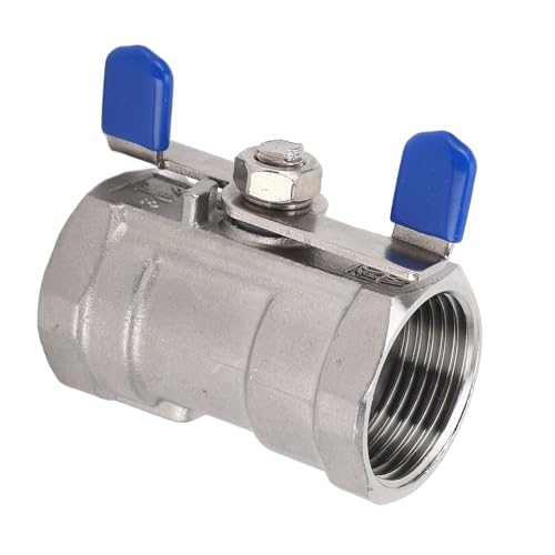 CHICIRIS 1in Edelstahlkugelventil mit Doppeltem Weiblichen Faden für Gartenpumpenarmaturen - Idealer Ersatz für die Wasserkontrolle in Gärten, Wasserpumpen und Regenwassertanks von CHICIRIS