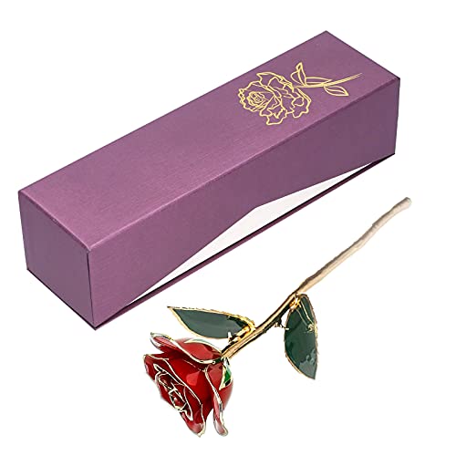CHICIRIS 24k Gold Getaucht Ewige Rose mit Basis für Freundinnen und Frau, Perfekter des Valentinstags und Hochzeitsdekoration CHICIRIS 24k Gold Getaucht Ewige Rose mit Basis für Freundinnen und Frau, Perfekter des Valentinstags und Hochzeitsdekoration von CHICIRIS