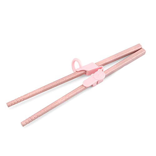 CHICIRIS 3pcs Essstäbchen -Trainingshelfer Abnehmbarer Essstäbchenscharniere Anschlüsse Lernhilfe für Erwachsene Anfänger mit Bären Design EPMC -Material (PINK) von CHICIRIS