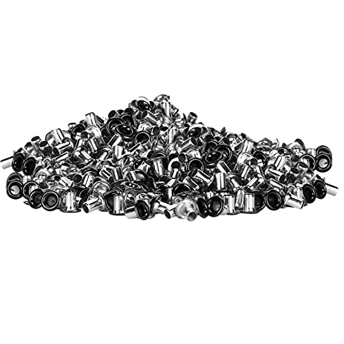 CHICIRIS 500pcs Bunte Messing Ösen für DIY -Handwerkskleidung und -schuhe, Professionelles Design, Einfach zu Ersetzen (glänzend schwarz) von CHICIRIS