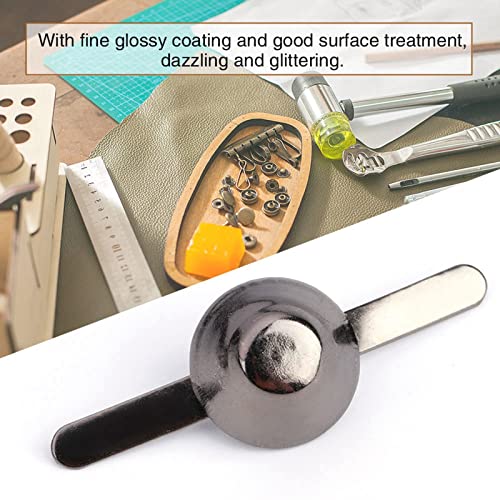 CHICIRIS 50pcs Feine Beschichtete Kegelnagelkopfstollen, Glänzende Accessoires für die Dekoration von Lederhandwerksdekorationen, Geeignet für Taschen und Kleiderverzerrungen (BLACK) von CHICIRIS