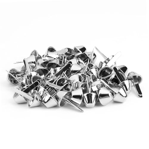 CHICIRIS 50pcs Feine Beschichtete Kegelnagelkopfstollen, Glänzende Accessoires für die Dekoration von Lederhandwerksdekorationen, Geeignet für Taschen und Kleiderverzerrungen (Sekt #04) von CHICIRIS