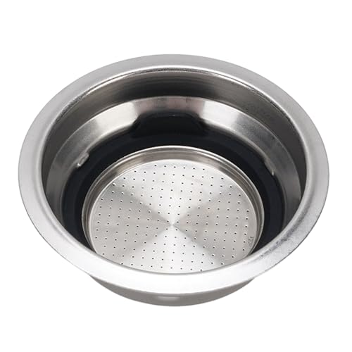 CHICIRIS 51MM Portafilter-Korb Edelstahl Kaffeefilter Korb Silikon-Waschmaschine EC860 ECP3420 ECP3630 Brau Zubehör (einzelne Tasse) von CHICIRIS
