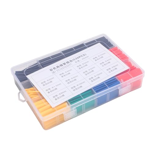 CHICIRIS 530pcs Wärme -Schrumpf -Schlauchkit, Optionen mit Mehreren Größen, PVC Material, Einfach zu Bedienende, Vielseitige Farbcodierung, Zuverlässige Leistung, für die Verbindung des von CHICIRIS