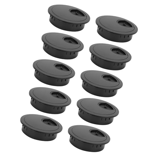 CHICIRIS ABS -Kunststoff Hell Schwarze Desktop -Verkabelung von Grommet Anschlussorganisator für Kabelverwaltung 10 PCs für Büro-/Zuhausegebrauch CHICIRIS ABS -Kunststoff Hell Schwarze Desktop -Verkabelung von Grommet Anschlussorganisator für Kabelverwaltung 10 PCs für Büro-/Zuhausegebrauch von CHICIRIS