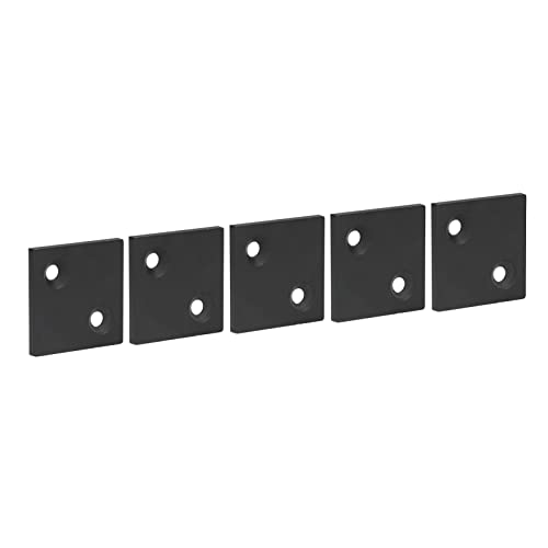 CHICIRIS Aluminiumprofile Endabdeckung Einfach zu Installieren 8080 Doppelschlitzkappen für 3D -Drucker -CNC Router, 5PCS Endabdeckung (BLACK) von CHICIRIS