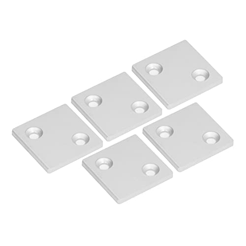 CHICIRIS Aluminiumprofile Endabdeckung Einfach zu Installieren 8080 Doppelschlitzkappen für 3D -Drucker -CNC Router, 5PCS Endabdeckung (SILVER) von CHICIRIS
