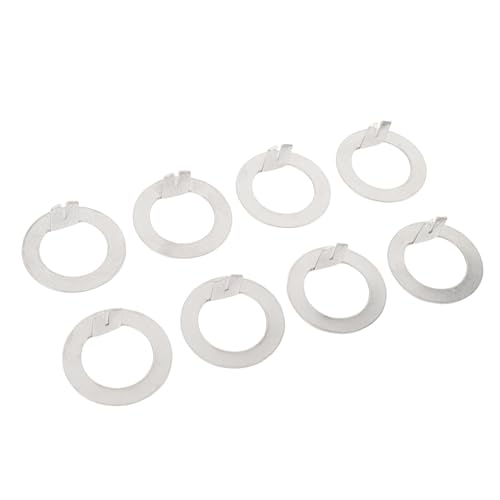 CHICIRIS Anhängerradspindel Waschmaschine, 8pcs 1 Zoll Ersatzspindel Waschmaschine für EZ Lube 2000-7000 Lbs Achsen Achs D-geformte Hauptachse-Endschlossschlitzmuttern von CHICIRIS