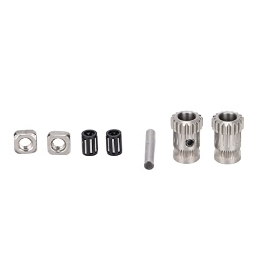 CHICIRIS Antriebsgetriebe Härtungsstahl Extrusionsrad für Prusa I3, Stabilerer Druckeffekt von CHICIRIS
