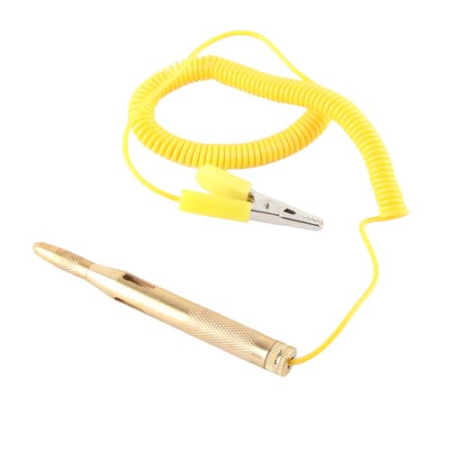 CHICIRIS Auto Elektrik Tester Autofahrzeugkreislauf Tester DC 6 V 12 V 24 V Glühbirnenspannungstest Stift Gelbgelb CHICIRIS Auto Elektrik Tester Autofahrzeugkreislauf Tester DC 6 V 12 V 24 V Glühbirnenspannungstest Stift Gelbgelb von CHICIRIS
