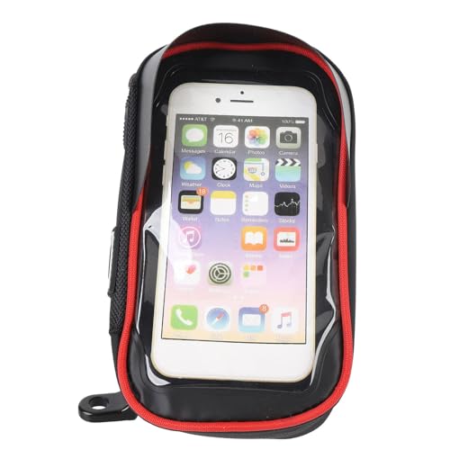 CHICIRIS Cycle Phone Front Frame Bag Motorcycle Telefonbeutel mit Sonnenschirm Dual Reißverschluss Einfacher Zugang zu Musik Ladevorgänge Organisierter Speicherplatz Organisierter Speicherplatz (Rot) CHICIRIS Cycle Phone Front Frame Bag Motorcycle Telefonbeutel mit Sonnenschirm Dual Reißverschluss Einfacher Zugang zu Musik Ladevorgänge Organisierter Speicherplatz Organisierter Speicherplatz (Rot) von CHICIRIS
