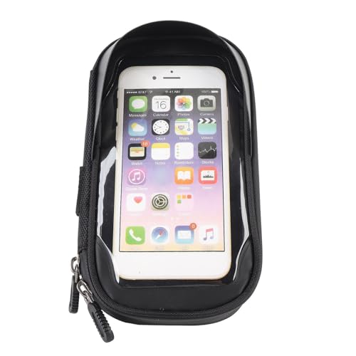 CHICIRIS Cycle Phone Front Frame Bag Motorcycle Telefonbeutel mit Sonnenschirm Dual Reißverschluss Einfacher Zugang zu Musik Ladevorgänge Organisierter Speicherplatz Organisierter Speicherplatz von CHICIRIS