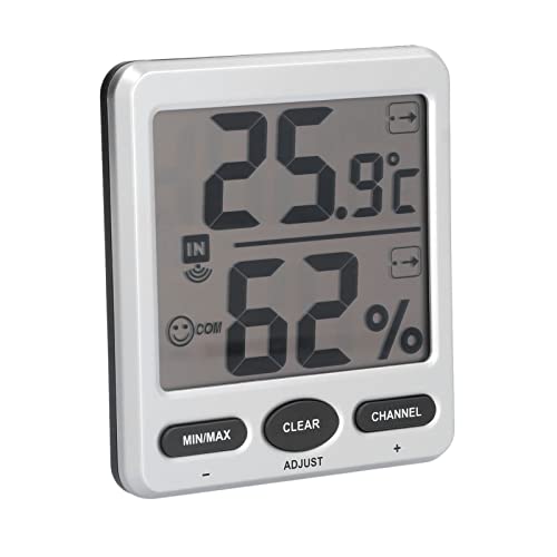 CHICIRIS Das Drahtlose Digitale Thermometer -Hygrometer mit Sechs Zusätzlichen Sensoren für eine Umfassende Überwachung, Einfach zu Lesen für Babyzimmer Im Innenbereich Im Freien (TS-WS-07-C1) von CHICIRIS