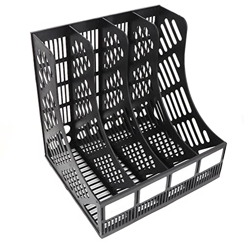 CHICIRIS Desktop-Datei Organizer 4-Grid-Dokument-Tablett-Lagerhalter Belüftet und Trocken für Home Office High-End Plastic Black CHICIRIS Desktop-Datei Organizer 4-Grid-Dokument-Tablett-Lagerhalter Belüftet und Trocken für Home Office High-End Plastic Black von CHICIRIS