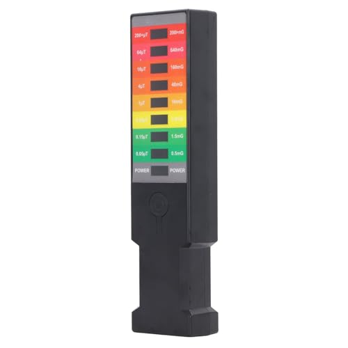 CHICIRIS Detektor Tragbarer Weitdetektionsbereich Elektromagnetischer Feldstrahlungsdetektor für den Kühlschrankdrucker, Handheld Electric Magnet Field Tester für eine Einfache Gesundheitsüberwachung von CHICIRIS