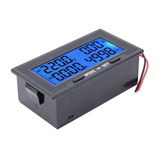 CHICIRIS Digital LCD -Wechselstromspannungsstrom -Testermesser mit Einstellbarer Hintergrundbeleuchtung für die Leistungsmessung zu Hause (AC100A Split -Typ) von CHICIRIS