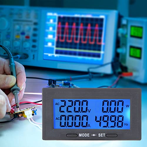 CHICIRIS Digital LCD -Wechselstromspannungsstrom -Testermesser mit Einstellbarer Hintergrundbeleuchtung für die Leistungsmessung zu Hause (AC200A Split -Typ) von CHICIRIS