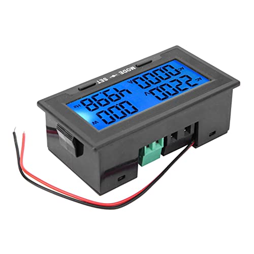 CHICIRIS Digital LCD -Wechselstromspannungsstrom -Testermesser mit Einstellbarer Hintergrundbeleuchtung für die Leistungsmessung zu Hause (AC20A direkter Test) von CHICIRIS