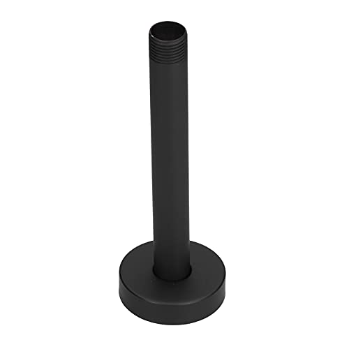 CHICIRIS Duschkopf Verlängerungsarm, 1/2 Zoll Duschkopf Verlängerung, NPT 20MM Duscharm 6 Zoll Unterputz Wandmontage Schwarz Duschkopf Verlängerungsarm für Badezimmer Verchromte Oberfläche von CHICIRIS