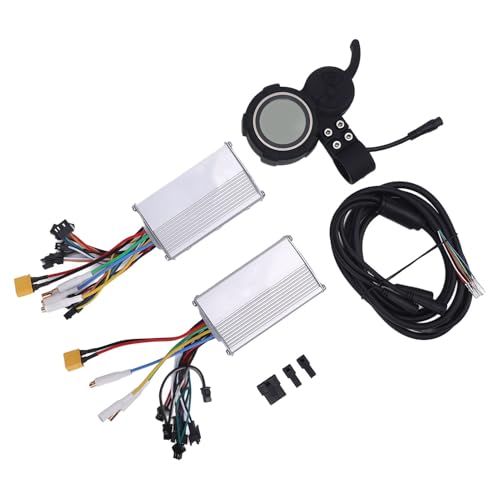 CHICIRIS E-Bike-Controller, 52 V 25 A 1200 W Dual-Drive-Motor-Controller-Kit mit Display, Hohe Leistung für Elektroroller-Fahrräder CHICIRIS E-Bike-Controller, 52 V 25 A 1200 W Dual-Drive-Motor-Controller-Kit mit Display, Hohe Leistung für Elektroroller-Fahrräder von CHICIRIS